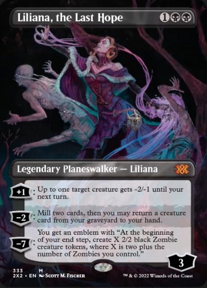 Liliana, the Last Hope (Borderless) [Double Masters 2022] | Anubis Games and Hobby