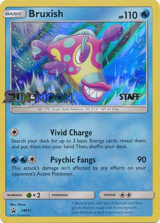 Bruxish (SM11) (Staff Prerelease Promo) [Sun & Moon: Black Star Promos] | Anubis Games and Hobby