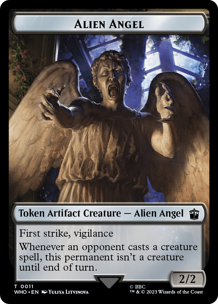 Alien Angel // Alien Insect Double-Sided Token [Doctor Who Tokens] | Anubis Games and Hobby