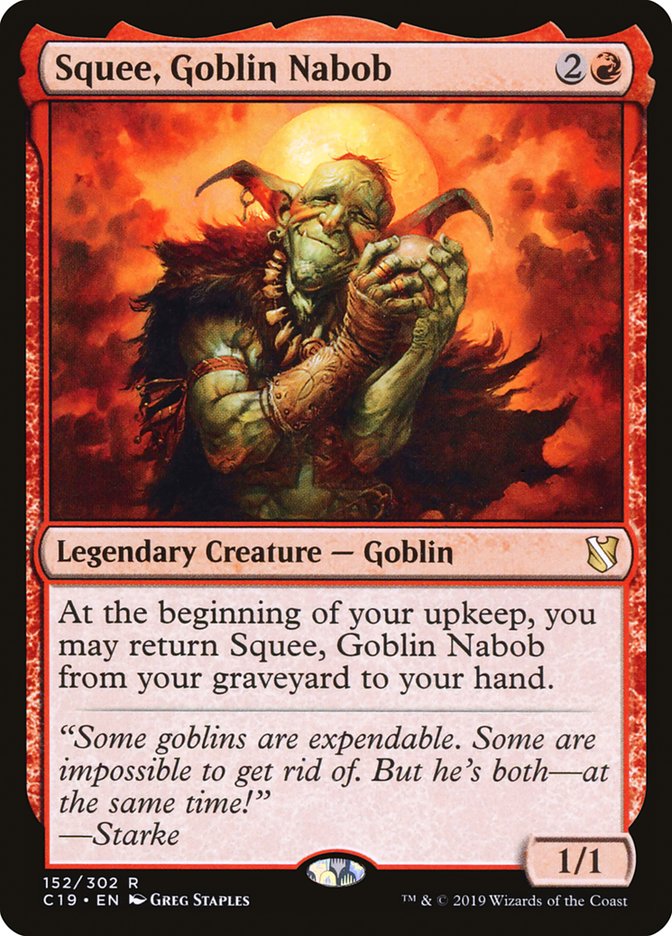 Squee, Goblin Nabob [Commander 2019] | Anubis Games and Hobby