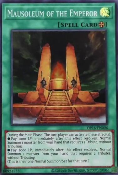 Mausoleum of the Emperor [OP16-EN006] Super Rare | Anubis Games and Hobby