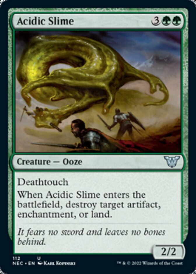 Acidic Slime [Kamigawa: Neon Dynasty Commander] | Anubis Games and Hobby