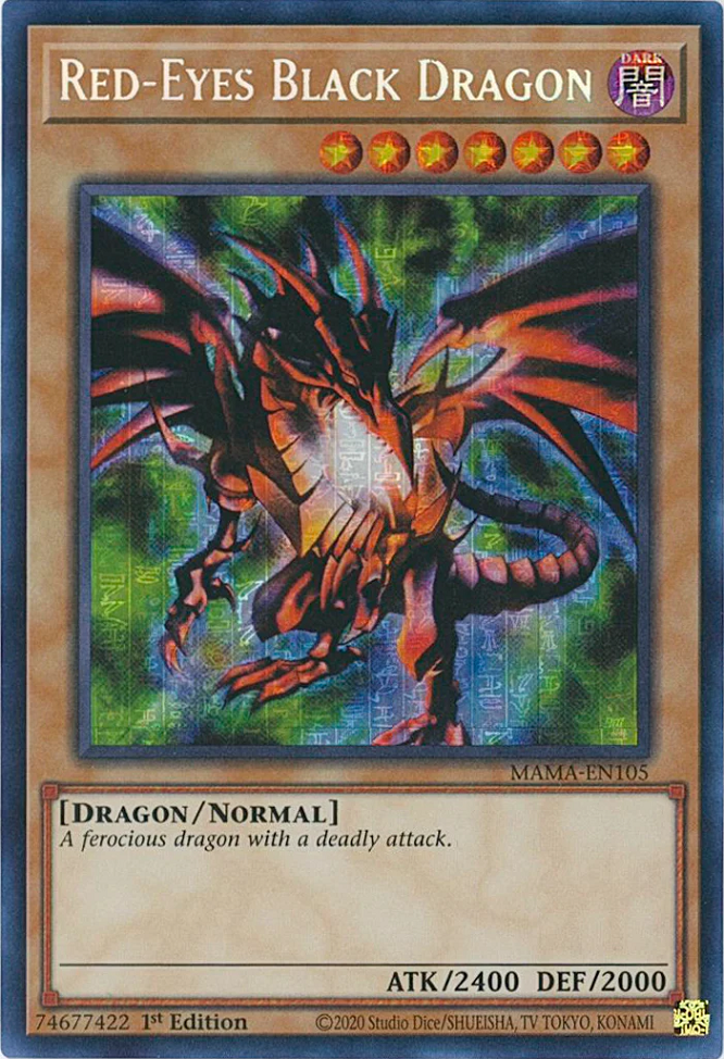 Red-Eyes Black Dragon [MAMA-EN105] Secret Pharaoh's Rare | Anubis Games and Hobby