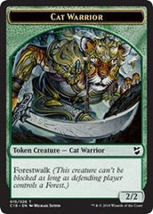 Cat Warrior // Elemental Double-Sided Token [Commander 2018 Tokens] | Anubis Games and Hobby