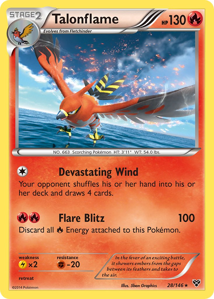 Talonflame (28/146) (Cosmos Holo) (Blister Exclusive) [XY: Base Set] | Anubis Games and Hobby