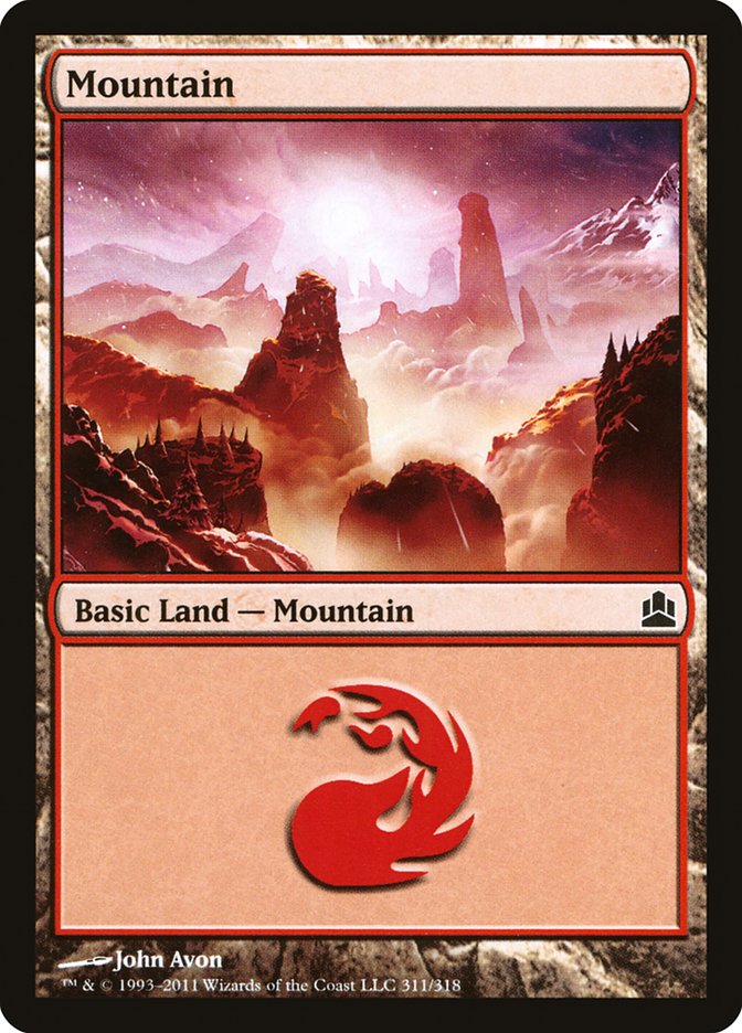 Mountain (311) [Commander 2011] | Anubis Games and Hobby