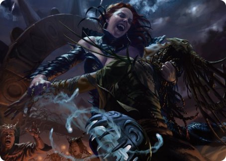 Olivia's Midnight Ambush Art Card [Innistrad: Midnight Hunt Art Series] | Anubis Games and Hobby