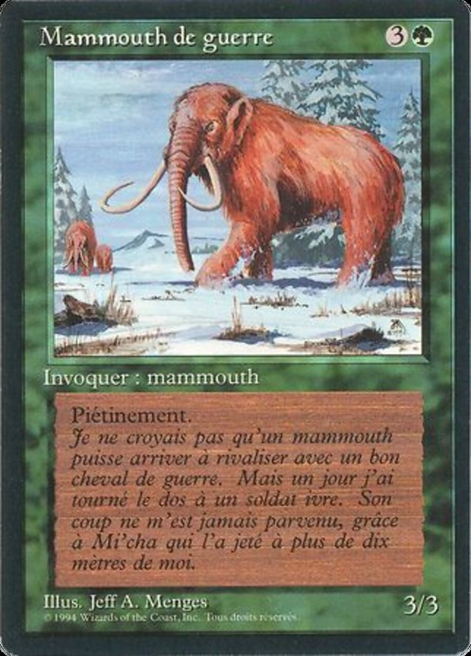 War Mammoth [Foreign Black Border] | Anubis Games and Hobby