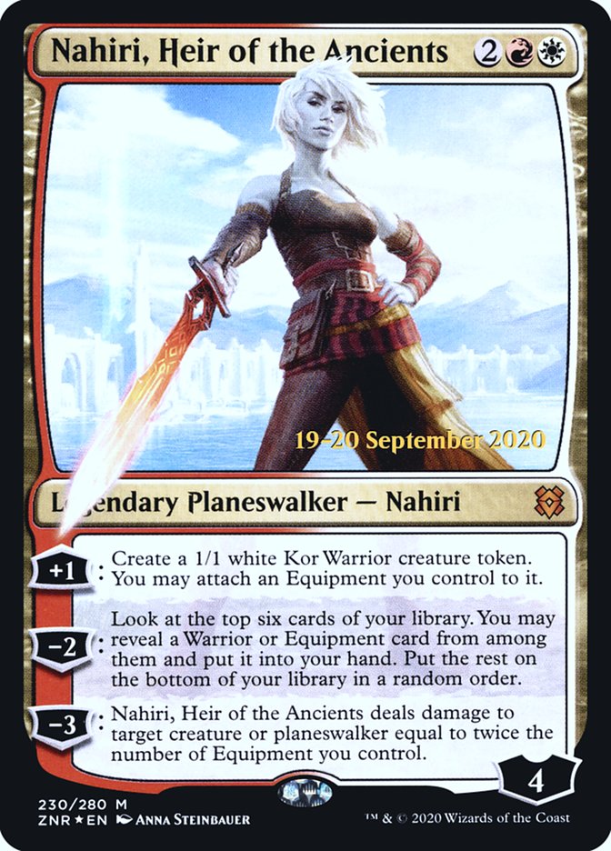 Nahiri, Heir of the Ancients [Zendikar Rising Prerelease Promos] | Anubis Games and Hobby