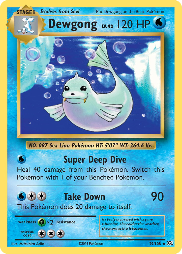 Dewgong (29/108) [XY: Evolutions] | Anubis Games and Hobby