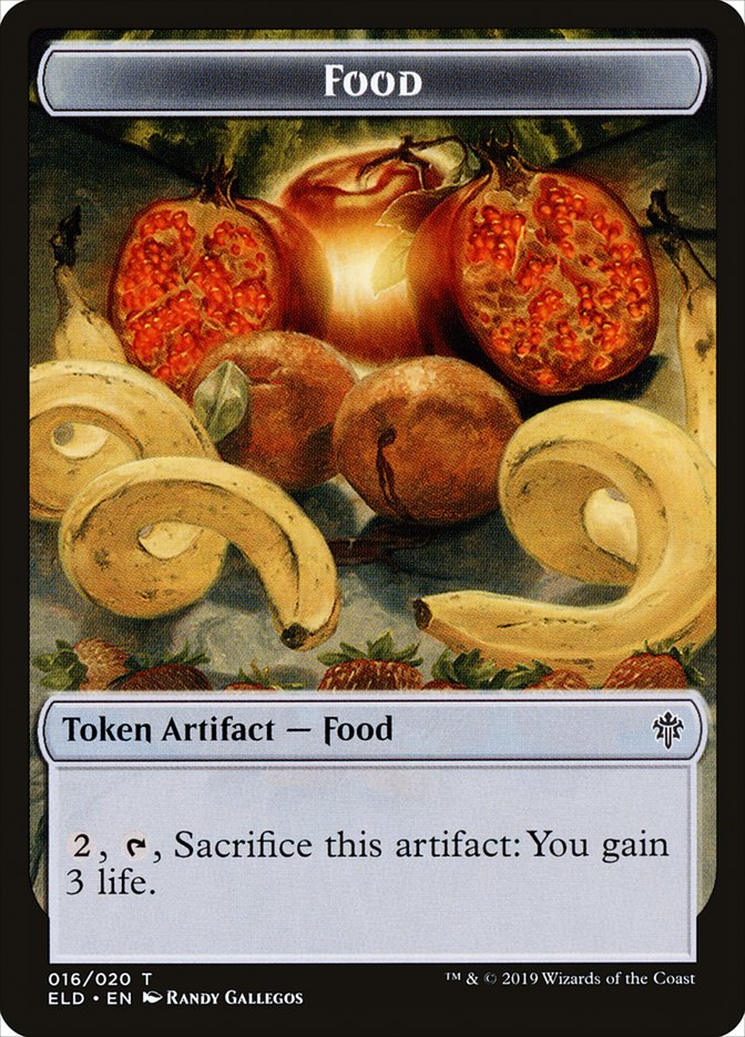 Food Token (016/020) [Throne of Eldraine Tokens] | Anubis Games and Hobby