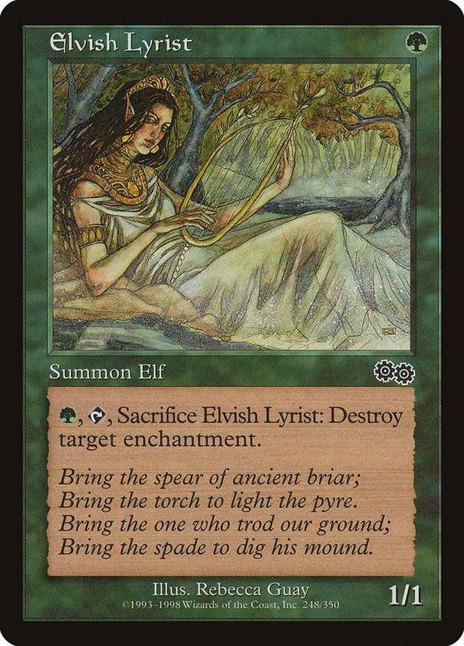 Elvish Lyrist [Urza's Saga] | Anubis Games and Hobby