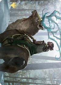 Boreal Outrider Art Card (Gold-Stamped Signature) [Kaldheim Art Series] | Anubis Games and Hobby