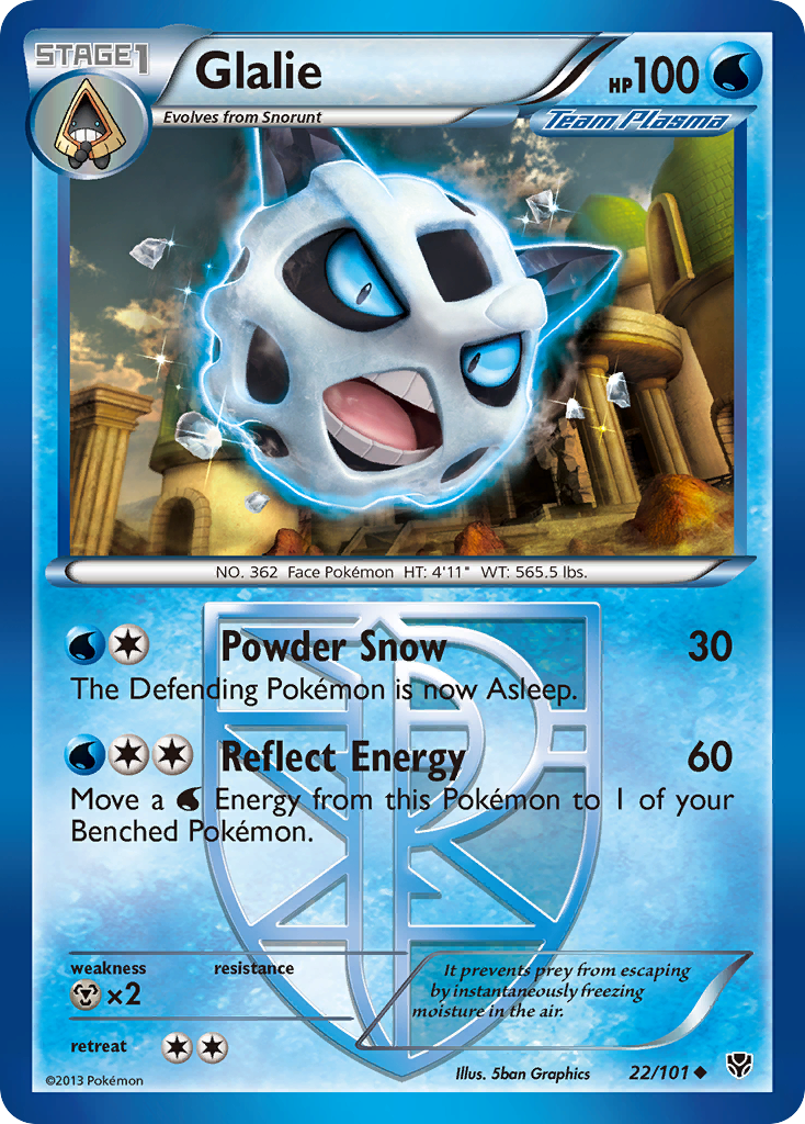 Glalie (22/101) [Black & White: Plasma Blast] | Anubis Games and Hobby