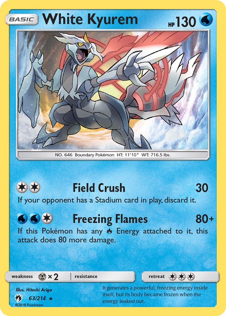 White Kyurem (63/214) [Sun & Moon: Lost Thunder] | Anubis Games and Hobby