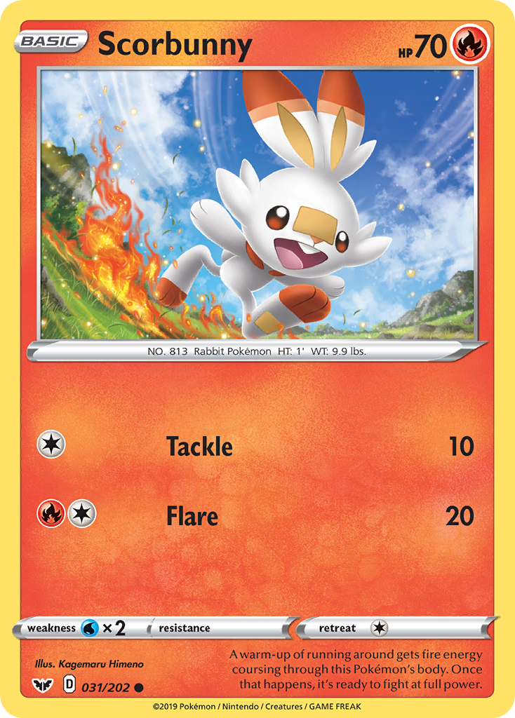 Scorbunny (031/202) [Sword & Shield: Base Set] | Anubis Games and Hobby