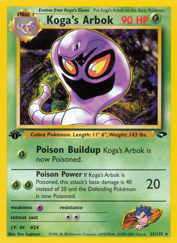 Koga's Arbok (25/132) [Gym Challenge 1st Edition] | Anubis Games and Hobby