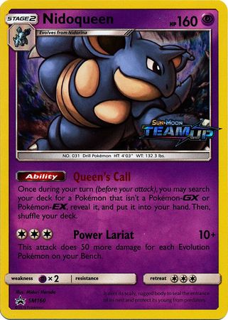 Nidoqueen (SM160) (Staff) [Sun & Moon: Black Star Promos] | Anubis Games and Hobby