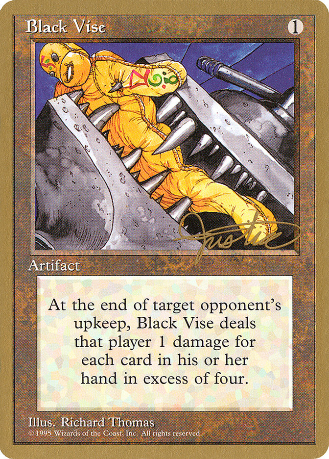 Black Vise (Mark Justice) [Pro Tour Collector Set] | Anubis Games and Hobby