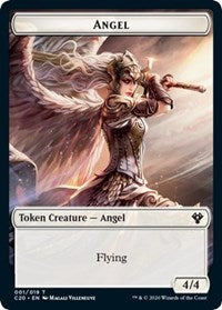 Angel // Elemental (010) Double-Sided Token [Commander 2020 Tokens] | Anubis Games and Hobby