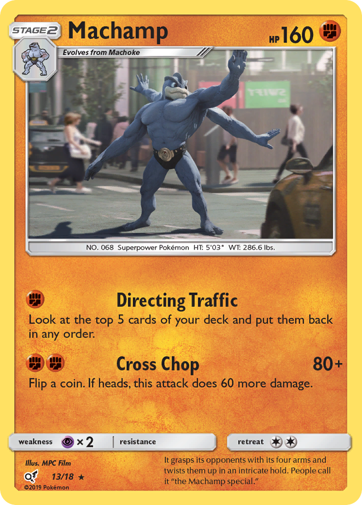 Machamp (13/18) [Sun & Moon: Detective Pikachu] | Anubis Games and Hobby