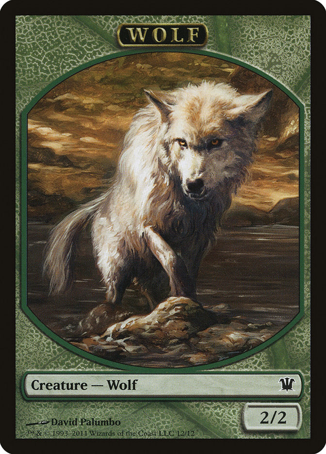 Wolf Token (12/12) [Innistrad Tokens] | Anubis Games and Hobby