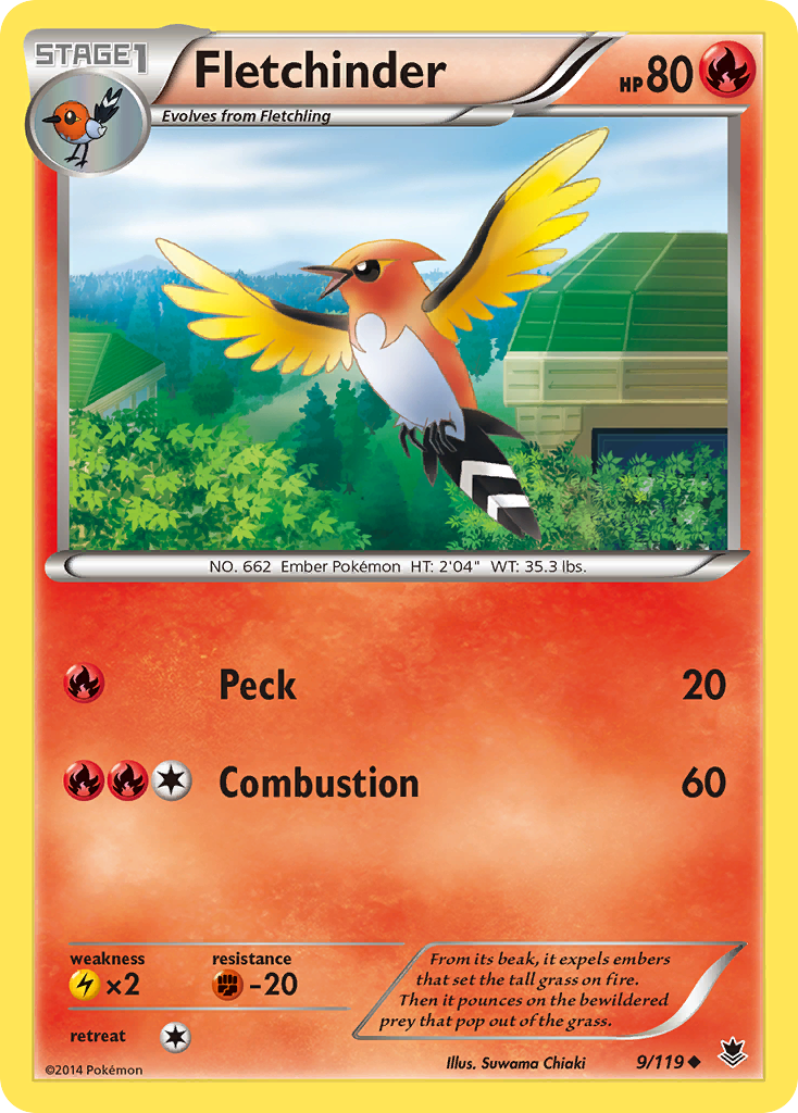 Fletchinder (9/119) [XY: Phantom Forces] | Anubis Games and Hobby