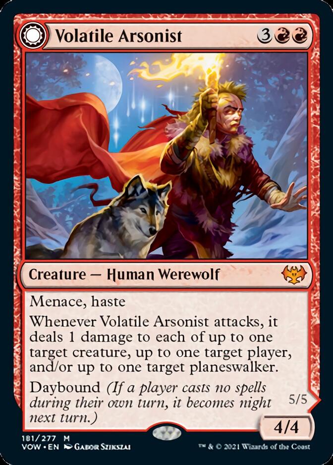 Volatile Arsonist // Dire-Strain Anarchist [Innistrad: Crimson Vow] | Anubis Games and Hobby