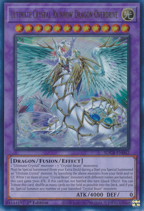 Ultimate Crystal Rainbow Dragon Overdrive [SDCB-EN042] Ultra Rare | Anubis Games and Hobby