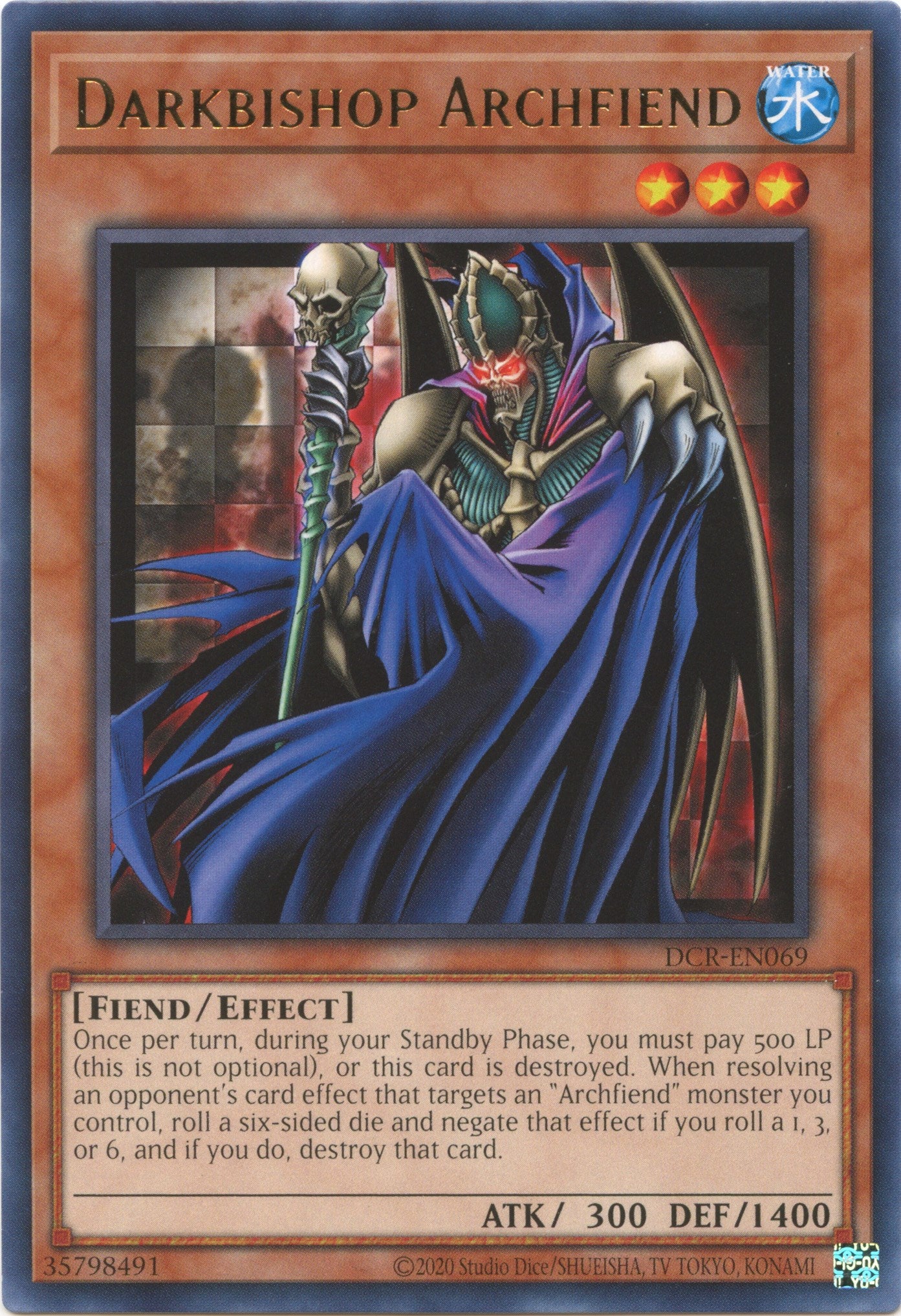 Darkbishop Archfiend (25th Anniversary) [DCR-EN069] Rare | Anubis Games and Hobby