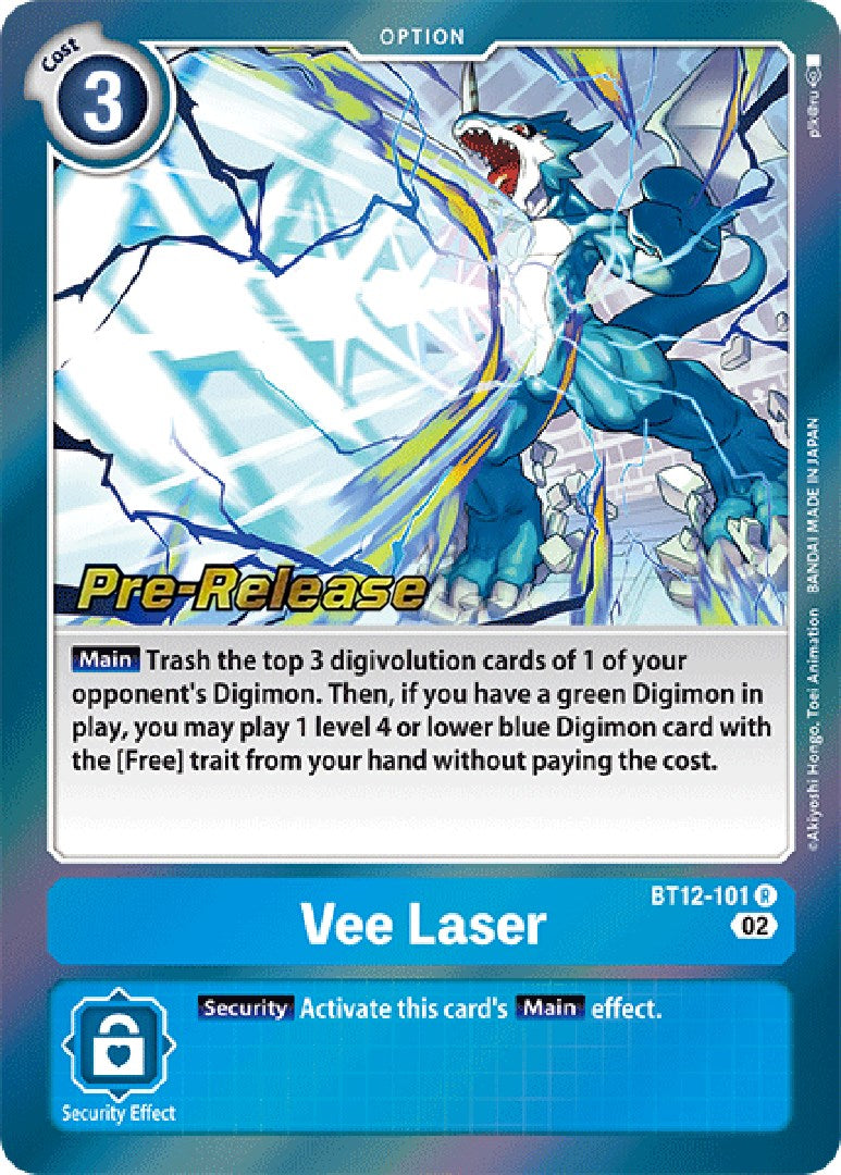 Vee Laser [BT12-101] [Across Time Pre-Release Cards] | Anubis Games and Hobby