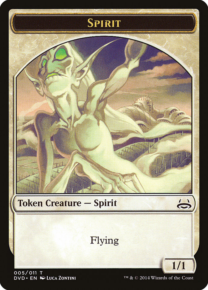 Spirit Token (Divine vs. Demonic) [Duel Decks Anthology Tokens] | Anubis Games and Hobby