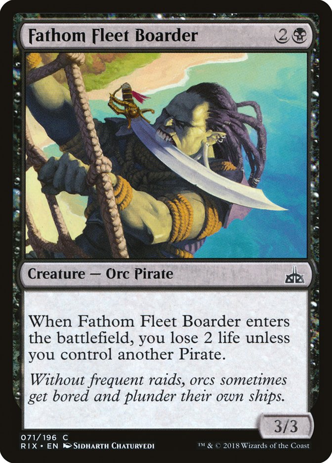 Fathom Fleet Boarder [Rivals of Ixalan] | Anubis Games and Hobby