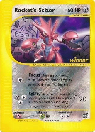 Rocket's Scizor (4) (Jumbo Card) [Best of Promos] | Anubis Games and Hobby