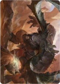 Moraug, Fury of Akoum Art Card [Zendikar Rising Art Series] | Anubis Games and Hobby