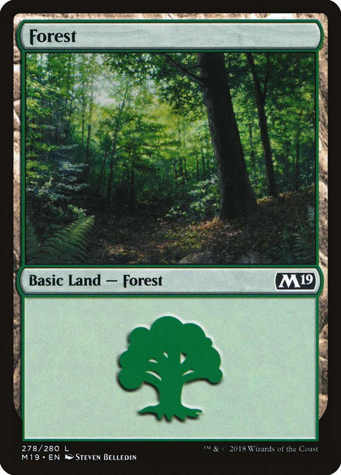 Forest (278) [Core Set 2019] | Anubis Games and Hobby