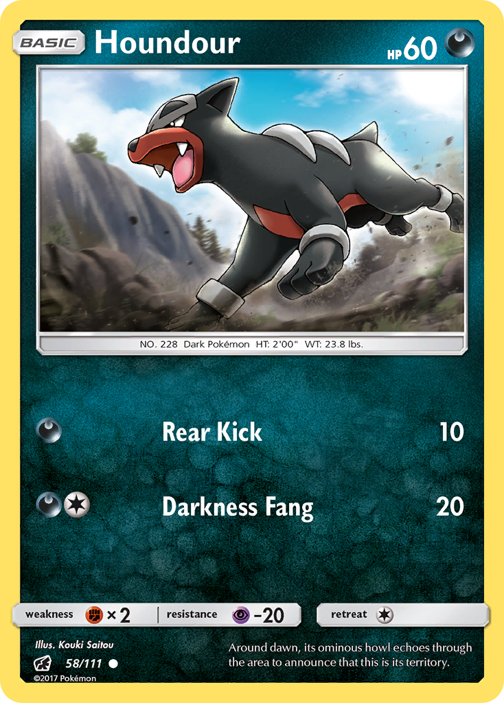 Houndour (58/111) [Sun & Moon: Crimson Invasion] | Anubis Games and Hobby