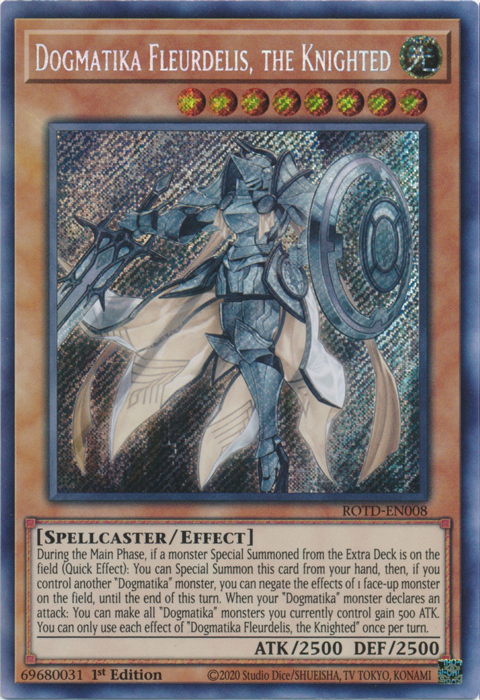 Dogmatika Fleurdelis, the Knighted [ROTD-EN008] Secret Rare | Anubis Games and Hobby