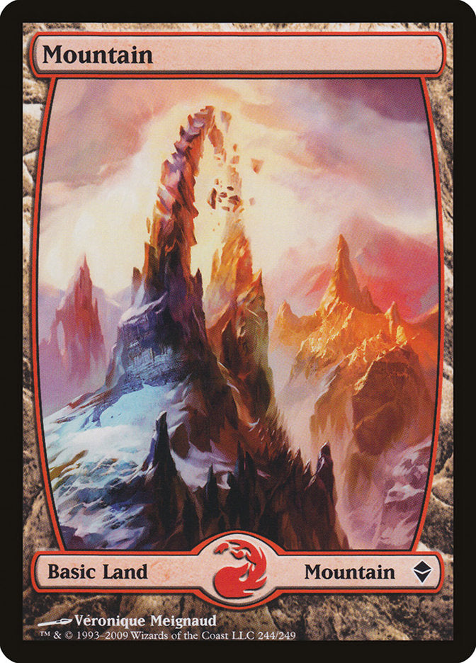 Mountain (244) [Zendikar] | Anubis Games and Hobby