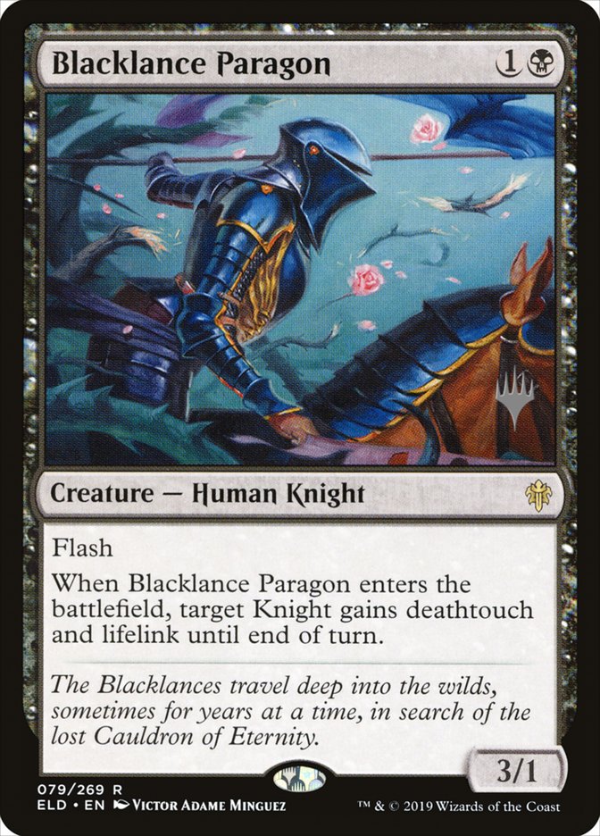 Blacklance Paragon (Promo Pack) [Throne of Eldraine Promos] | Anubis Games and Hobby