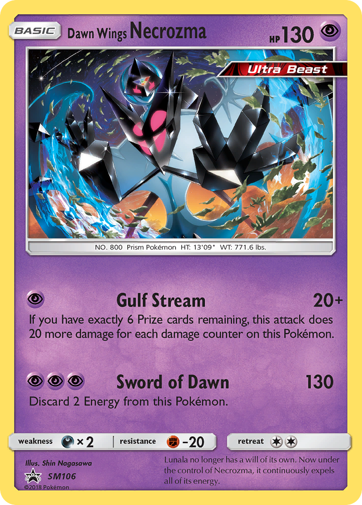 Dawn Wings Necrozma (SM106) [Sun & Moon: Black Star Promos] | Anubis Games and Hobby