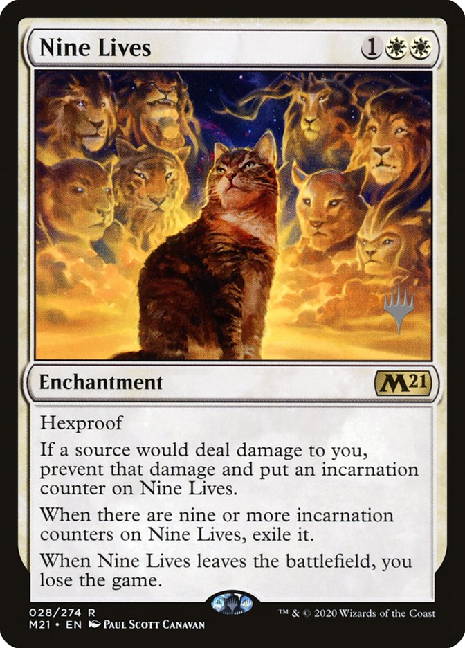 Nine Lives (Promo Pack) [Core Set 2021 Promos] | Anubis Games and Hobby