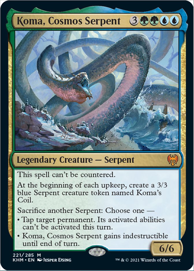 Koma, Cosmos Serpent [Kaldheim] | Anubis Games and Hobby