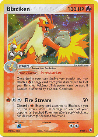 Blaziken (3/109) (Cosmos Holo) [EX: Battle Stadium] | Anubis Games and Hobby