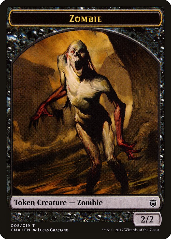 Zombie Token [Commander Anthology Tokens] | Anubis Games and Hobby