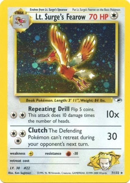 Lt. Surge's Fearow (7/132) [Gym Heroes Unlimited] | Anubis Games and Hobby