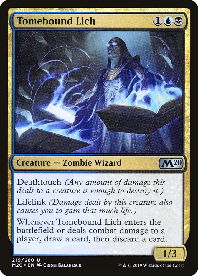 Tomebound Lich [Core Set 2020] | Anubis Games and Hobby