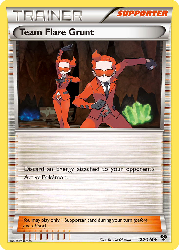 Team Flare Grunt (129/146) [XY: Base Set] | Anubis Games and Hobby