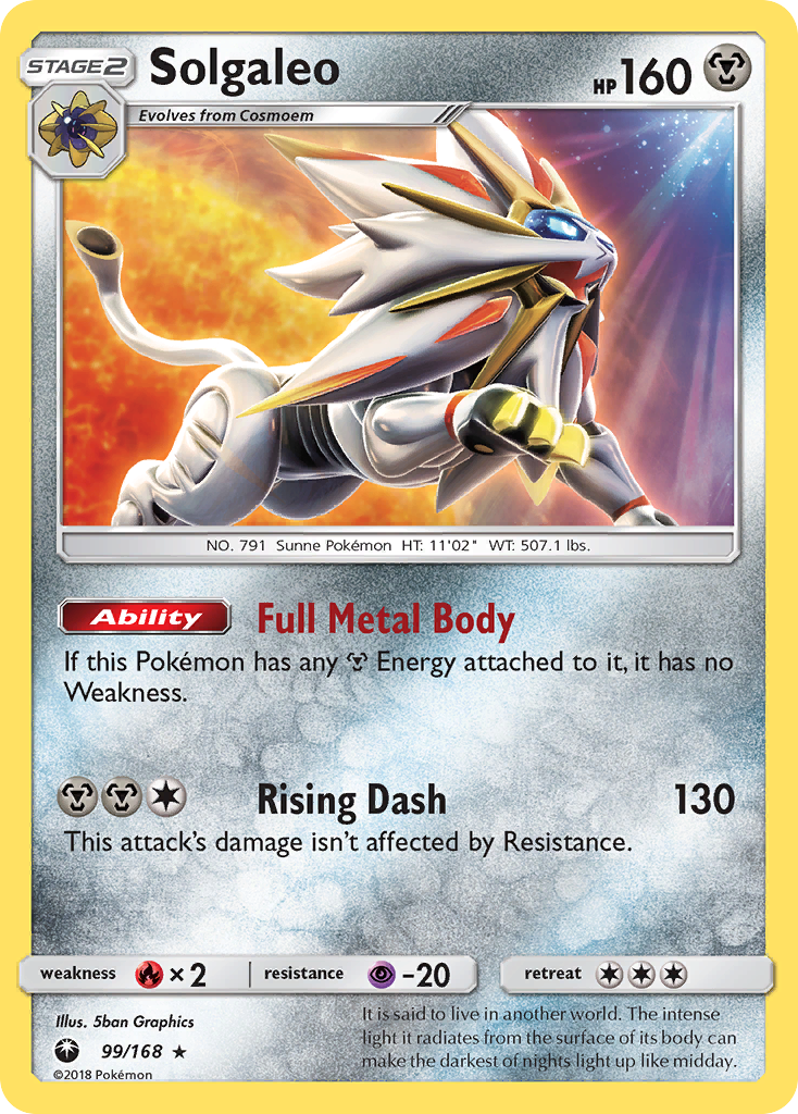 Solgaleo (99/168) [Sun & Moon: Celestial Storm] | Anubis Games and Hobby