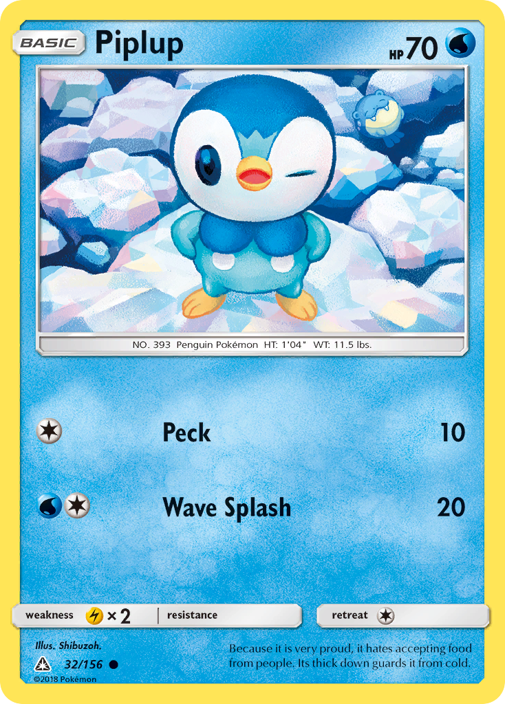 Piplup (32/156) [Sun & Moon: Ultra Prism] | Anubis Games and Hobby